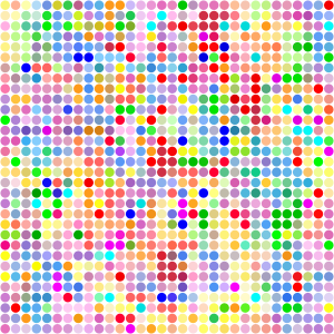 openclipart圖庫：Color Dot Pattern