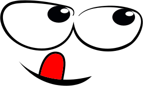 openclipart圖庫：Salivating Smiley Face Silhouette