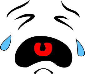 openclipart圖庫：Crying Smiley Face