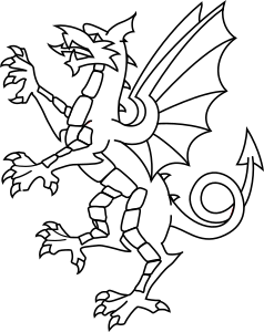 openclipart圖庫：Somerset Dragon White