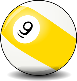 openclipart圖庫：9 ball