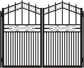 openclipart圖庫：Iron Gate Silhouette