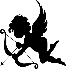 openclipart圖庫：Cupid Silhouette 2