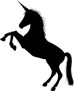 openclipart圖庫：Unicorn Silhouette
