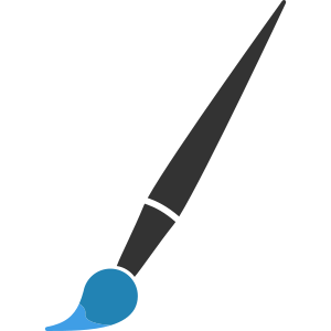 openclipart圖庫：Minimalist Paint Brush