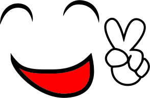 openclipart圖庫：Happy Peace Smiley Face