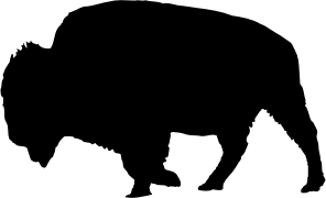 openclipart圖庫：Bison Silhouette