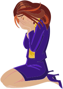 openclipart圖庫：Upset Woman