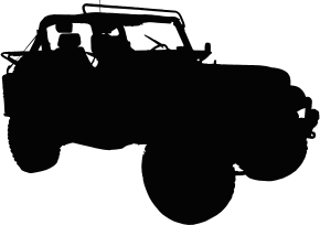 openclipart圖庫：Jeep Silhouette