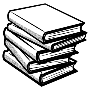 openclipart圖庫：books - lineart
