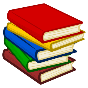 openclipart圖庫：books - coloured