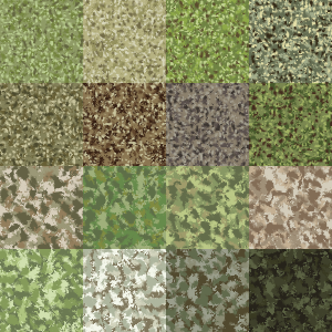 openclipart圖庫：camouflage filter pack 2