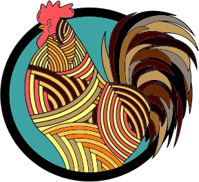 openclipart圖庫：Colorful Rooster