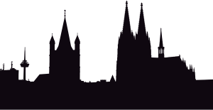 openclipart圖庫：Cologne Germany Silhouette