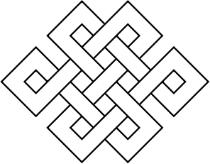 openclipart圖庫：Coloring Page Endless Knot