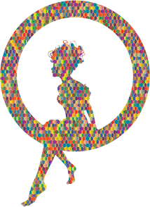 openclipart圖庫:Polyprismatic Hex Fairy Sitting In A Circle Silhouette openclipart圖庫:Polyprismatic Hex Fairy Sitting In A Circle Silhouette