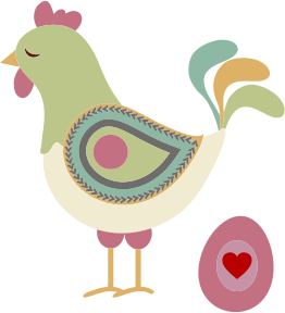 openclipart圖庫：Abstract Chicken And Egg