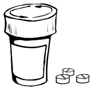 openclipart圖庫：Pills and bottle