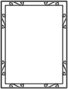 openclipart圖庫：Wrought Iron Border 
