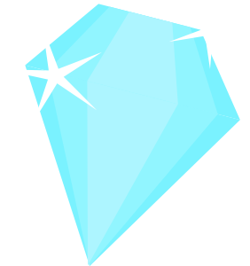 openclipart圖庫：Light blue diamond
