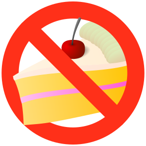 openclipart圖庫：No cake sign