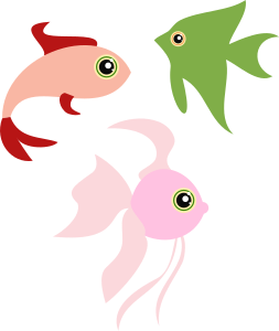 openclipart圖庫：funny fishes