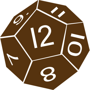 openclipart圖庫：D12 Twelve Sided Dice