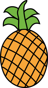 openclipart圖庫：Pineapple 2