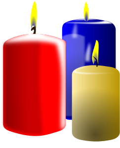 openclipart圖庫：three candles