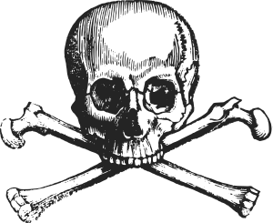 openclipart圖庫：Skull and Cross Bones