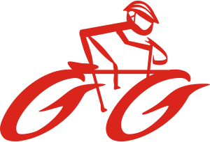 openclipart圖庫：Cyclist on Bike