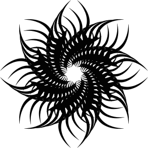 openclipart圖庫：Tribal Flower 3