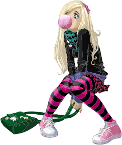 openclipart圖庫：Emo Girl