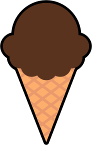 openclipart圖庫：Chocolate Ice-Cream Cone