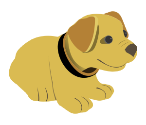 openclipart圖庫：a cute dog