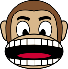 openclipart圖庫：Monkey Emoji - Angry