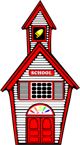 openclipart圖庫：White Schoolhouse