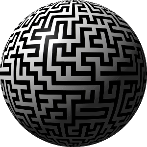 openclipart圖庫：Maze sphere