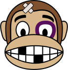 openclipart圖庫：Monkey Emoji - Fighter