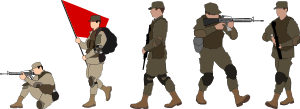 openclipart圖庫：Soldiers collection