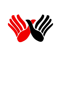 openclipart圖庫：Albania - Hands Red and Black