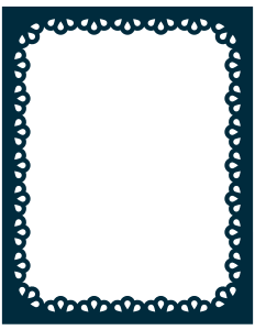openclipart圖庫：Scallop frame