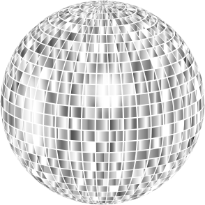 openclipart圖庫：Glimmering Disco Ball Enhanced 2 No Background