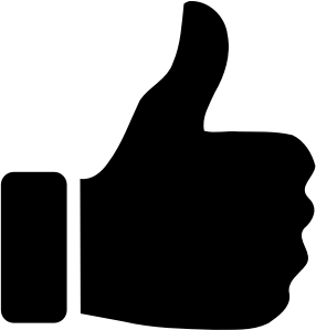 openclipart圖庫：Thumbs-Up Silhouette Cleaned Up