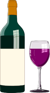 openclipart圖庫：Architetto -- Botiglia di vino