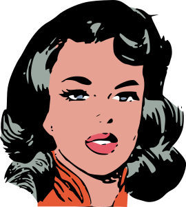 openclipart圖庫：Woman's face