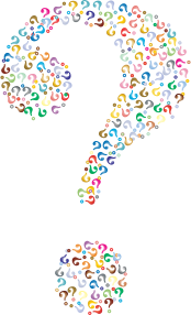 openclipart圖庫：Prismatic Question Mark Fractal 2 No Background