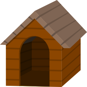 openclipart圖庫：Brown doghouse