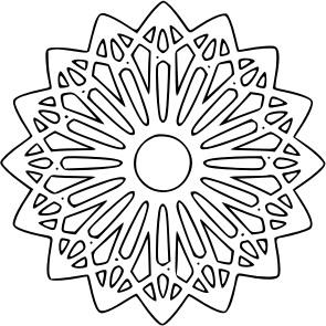 openclipart圖庫：rosette 3 outline