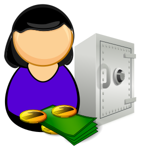 openclipart圖庫：Accountant / bank officer